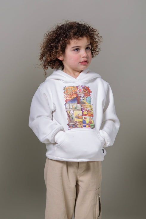 Kids Hoodie - Old Streets of Jerusalem
