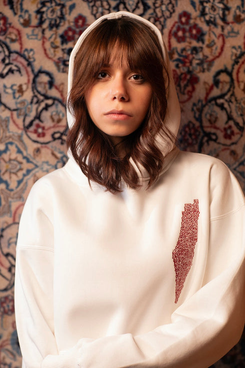 Hoodie - Maze Palestine map