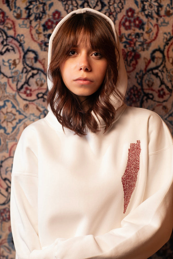 Hoodie - Maze Palestine map