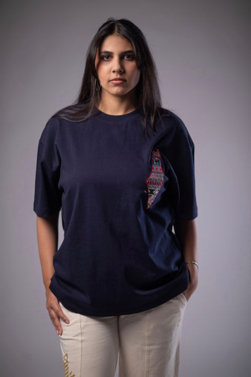 Oversized - Embroidered Map of Palestine