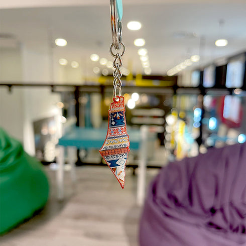 keychain - palestine map